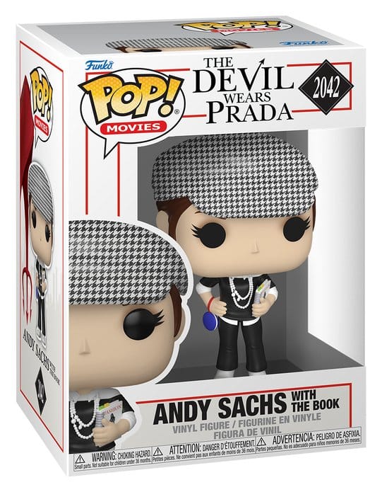 El diablo viste de Prada Figura POP! Movies Vinyl Andy Sachs? withThe Book 9 cm