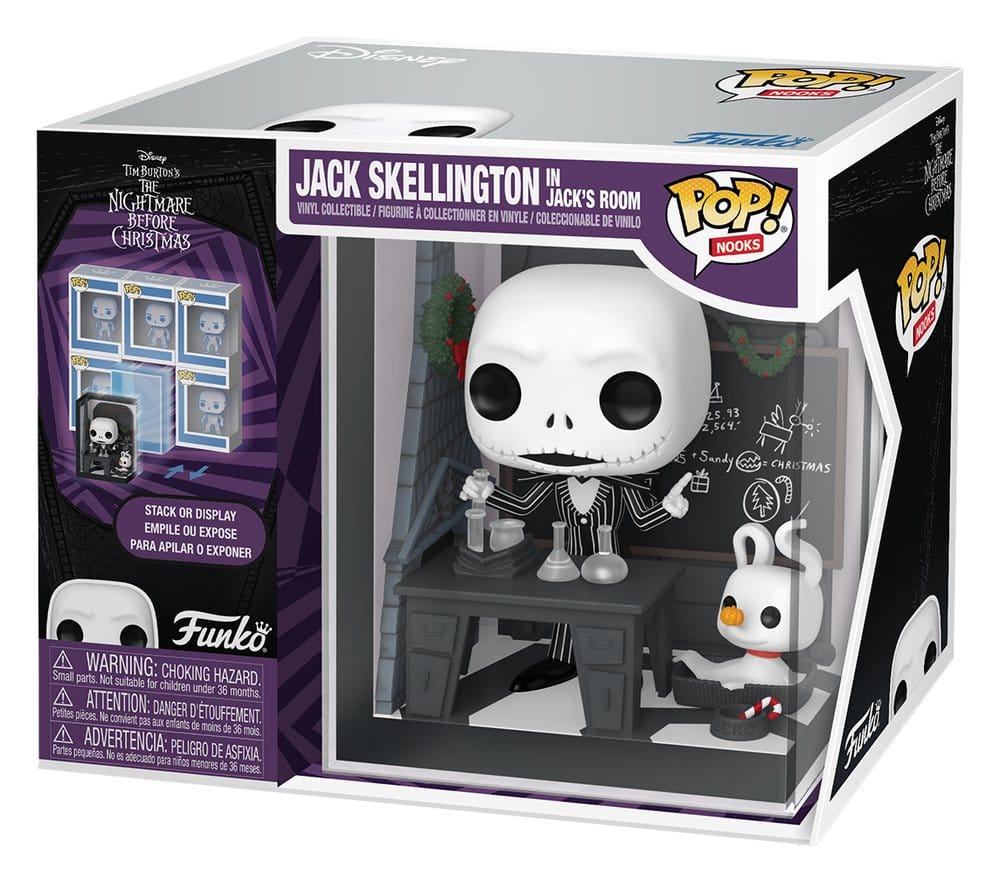 Pesadilla antes de Navidad Figura POP! Nooks Vinyl Jack Skellington's Room 9 cm