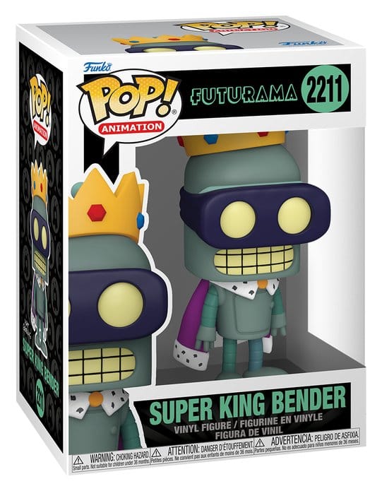 Futurama Pop! Animation Vinyl Figura Super King Bender 9 cm