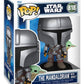 Star Wars: The Mandalorian and Grogu Figura POP! Vinyl Cabezón The Mandalorian with Grogu 9 cm