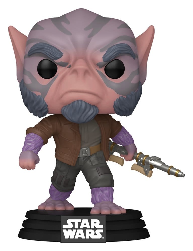 Star Wars: The Mandalorian and Grogu Figura POP! Vinyl Cabezón Zeb Orrelios  9 cm