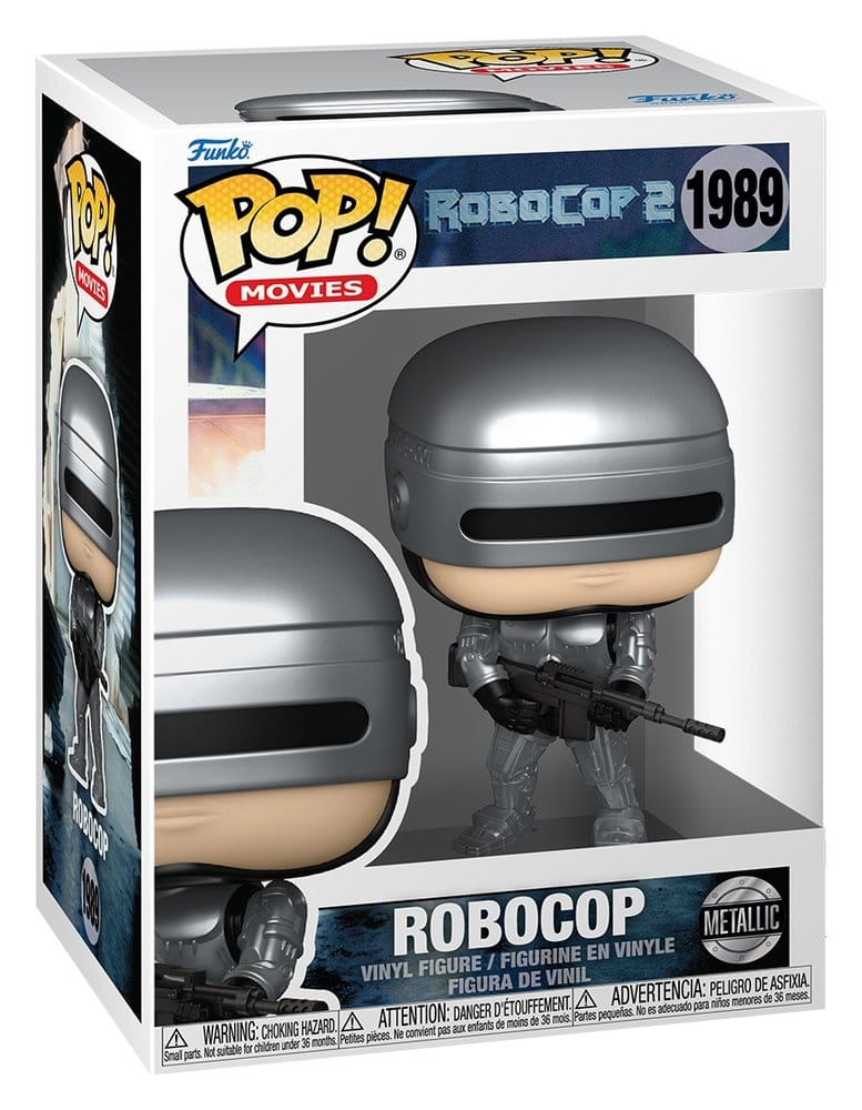 Robocop POP! Movies Vinyl Figuren Robocop (Metallic) with Chase 9 cm Surtido (6)