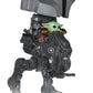 Star Wars: The Mandalorian and Grogu POP! Rides Deluxe Vinyl Cabezón The Mandalorian with Grogu in Imperial Remnant AT-RT 9 cm