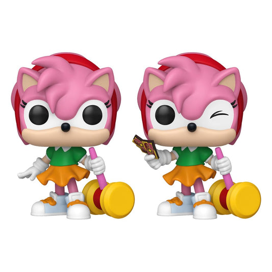 Sonic - The Hedgehog POP! Games Vinyl Figuren Amy Rose with Piko Hammer with Chase 9 cm Surtido (6)