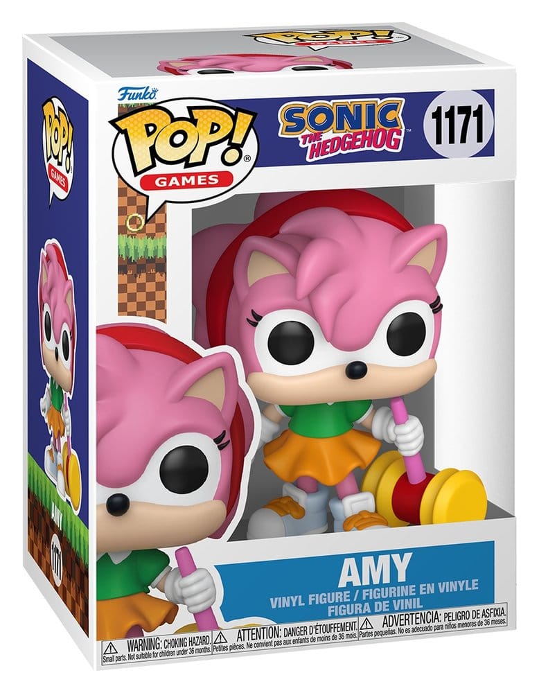 Sonic - The Hedgehog POP! Games Vinyl Figuren Amy Rose with Piko Hammer with Chase 9 cm Surtido (6)