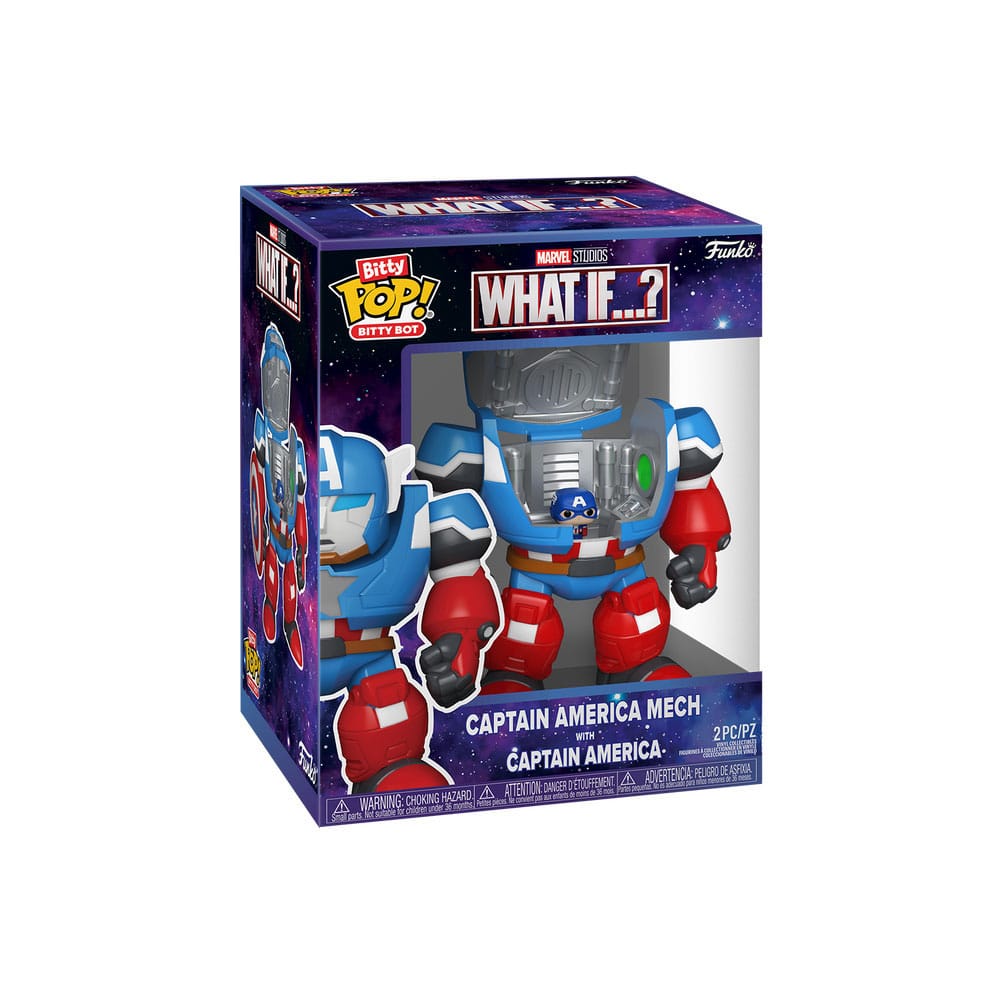 Marvel Figura Bitty POP! Bots WI- CA Mech w/Cap 11,7 cm
