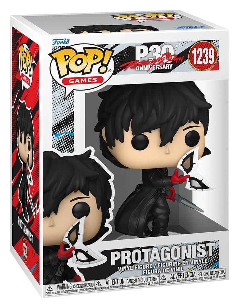 Persona 5 Figura POP! Games Vinyl Protagonist (Ren) 9 cm