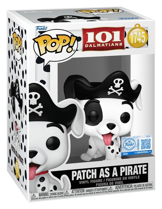 101 dálmatas Figura POP! Disney Vinyl Patch (Pirate Costume) 9 cm