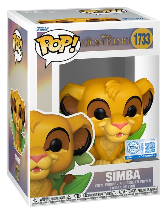 El rey león Figura POP! Disney Vinyl Simba 9 cm