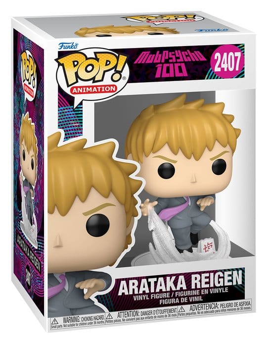 Mob Psycho 100 Figura POP! Animation Vinyl Arataka Reigen 9 cm