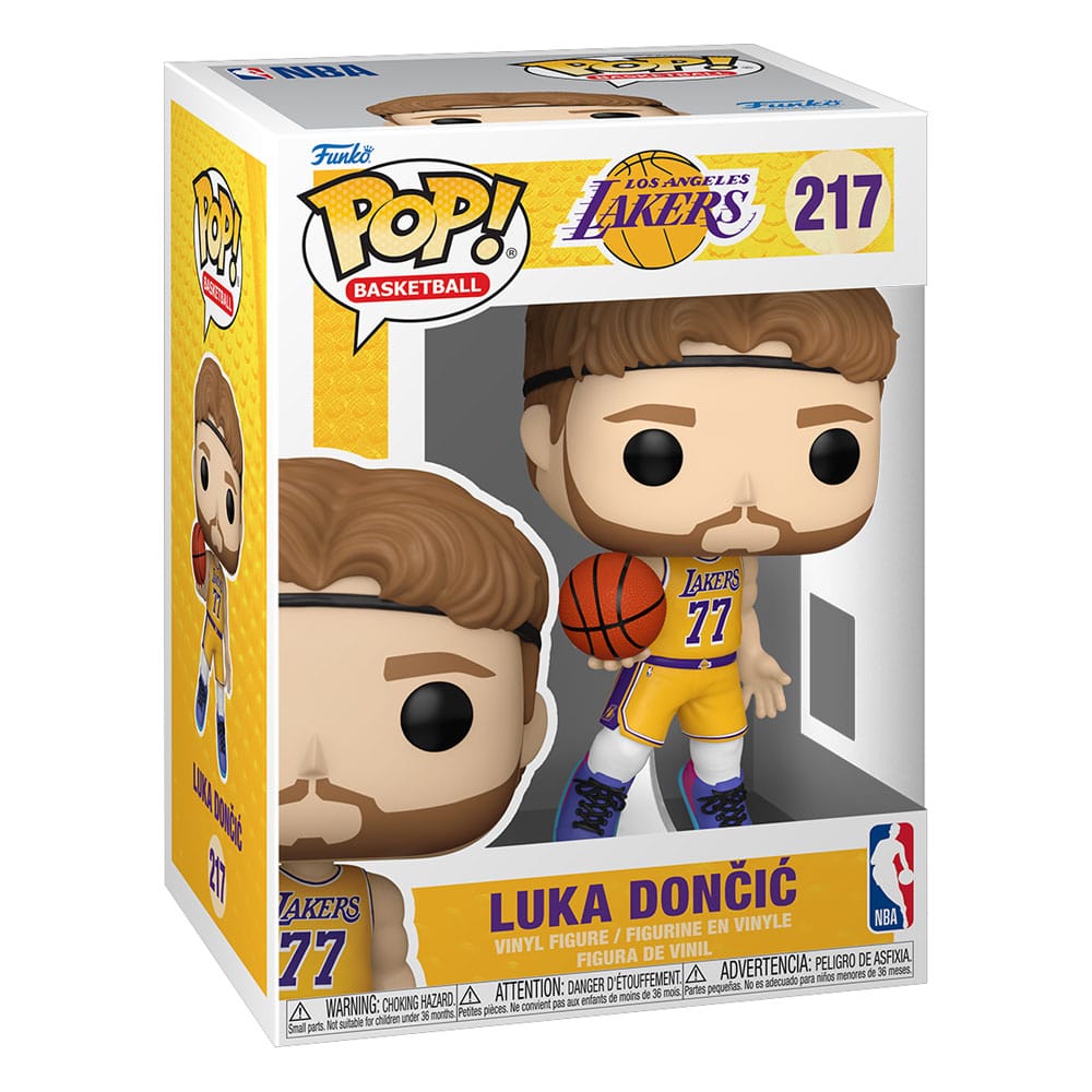 NBA POP! Basketball Vinyl Figura Los Angeles Lakers: Luka Doncic (2025 Icon Edition Uniform) 9 cm