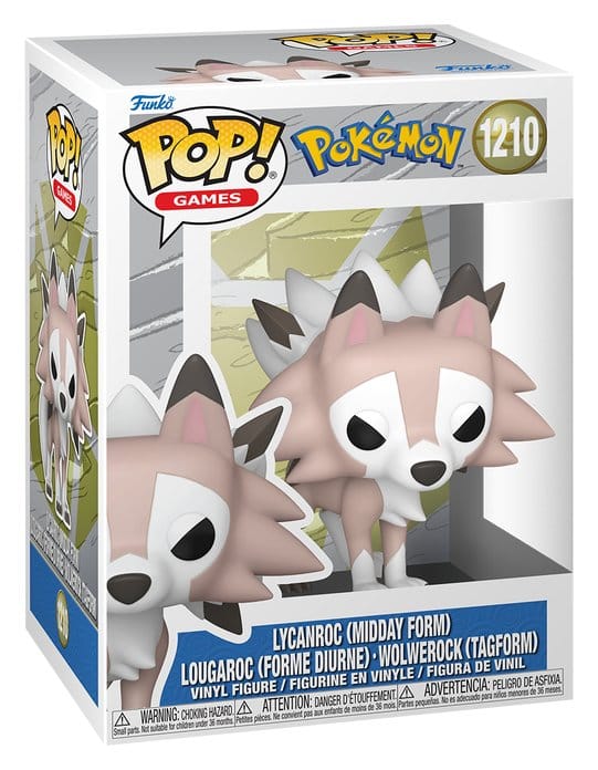 Pokémon POP! Games Vinyl Figura Lycanroc(Midday) 9 cm