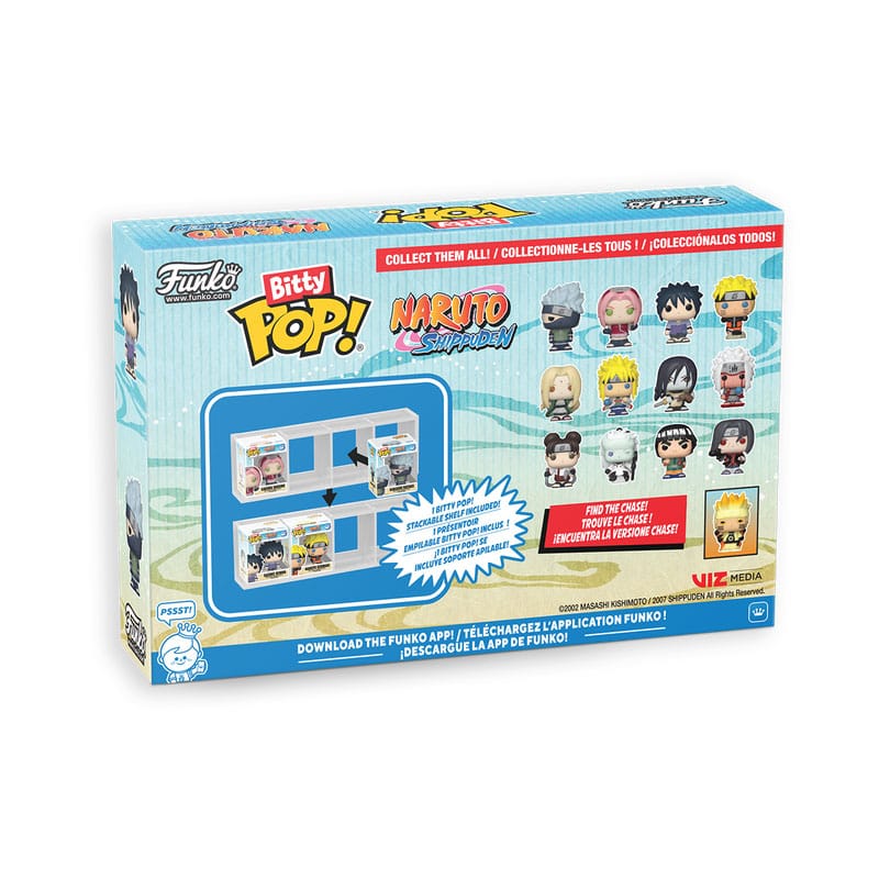 Naruto Shippuden Pack de 4 Figuras Bitty POP! Vinyl Battles 2,5 cm