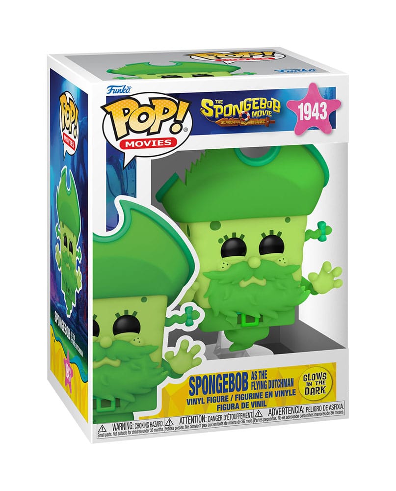 SpongeBob SquarePants Figura POP! Vinyl SpongeBob as the Flying Dutchman (Glow) 9 cm