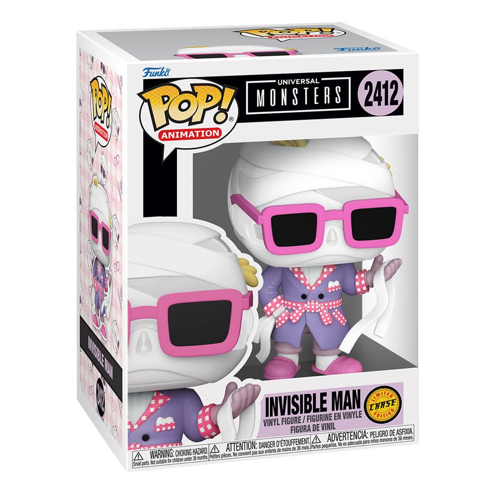 Universal Monsters Figuras POP! Animation Vinyl Invisible Man with Chase 9 cm Surtido (6)