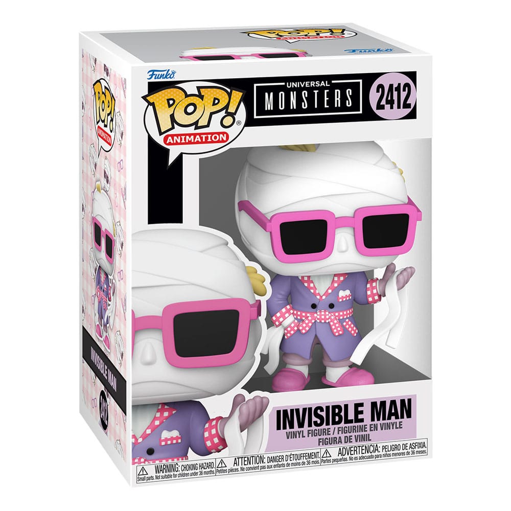 Universal Monsters Figuras POP! Animation Vinyl Invisible Man with Chase 9 cm Surtido (6)