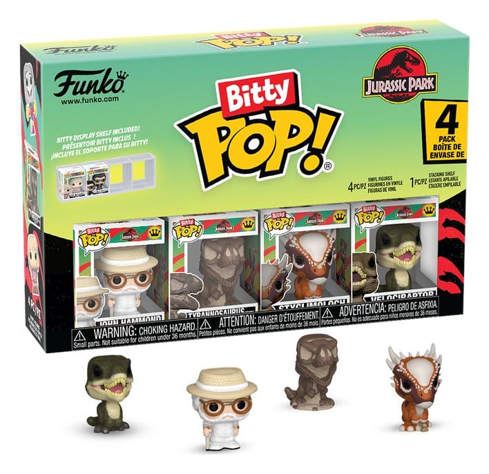 Jurassic Park Pack de 4 Figuras Bitty POP! Vinyl Series 2 2,5 cm