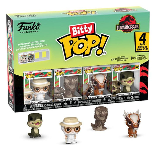 Jurassic Park Pack de 4 Figuras Bitty POP! Vinyl Series 2 2,5 cm