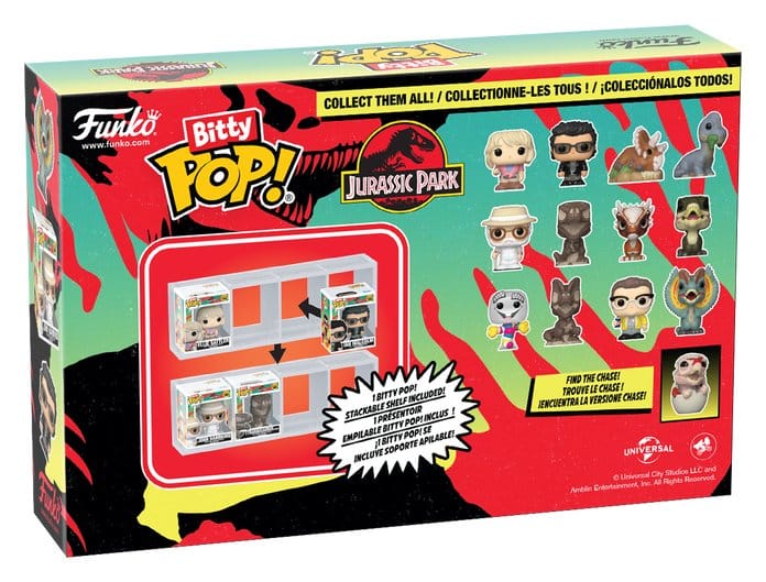 Jurassic Park Pack de 4 Figuras Bitty POP! Vinyl Series 2 2,5 cm