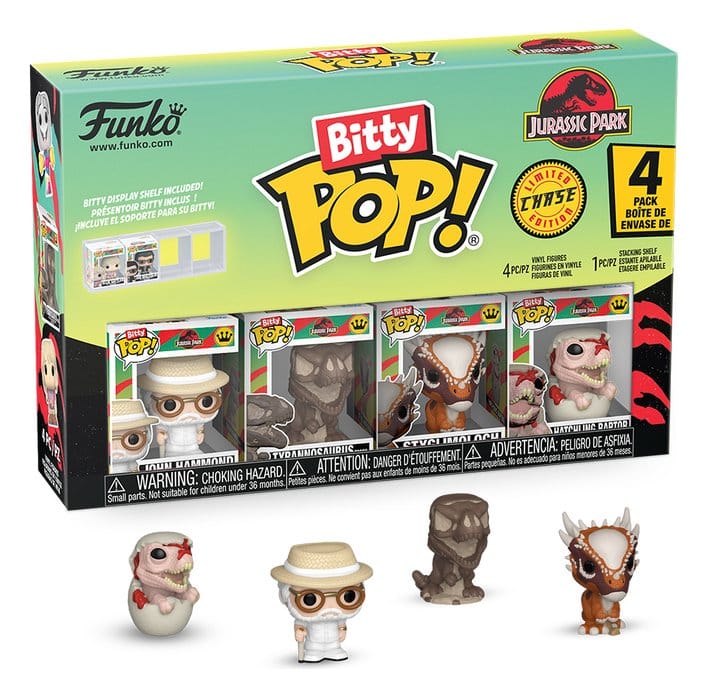 Jurassic Park Pack de 4 Figuras Bitty POP! Vinyl Series 2 2,5 cm