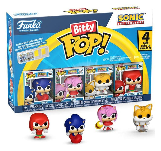 Sonic Pack de 4 Figuras Bitty POP! Vinyl Sonic 2,5 cm