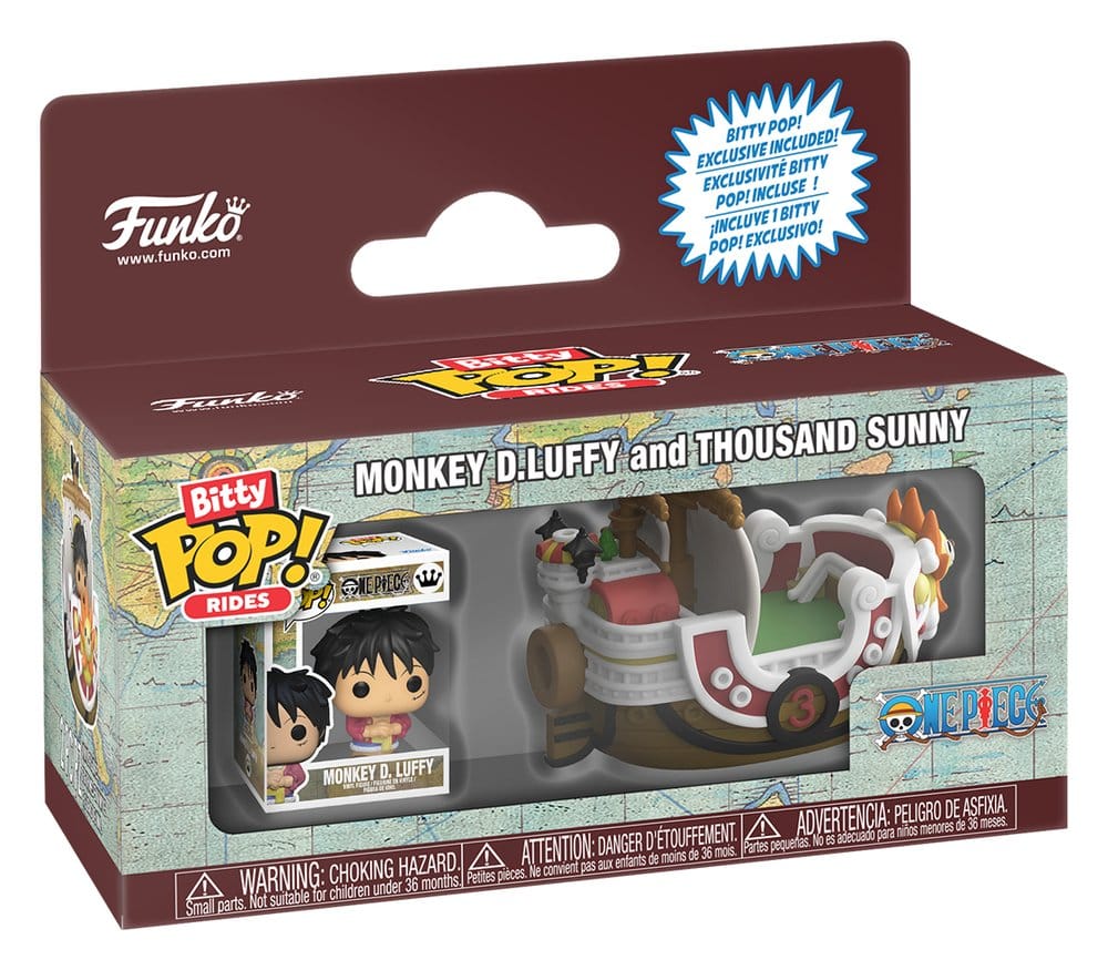 One Piece Bitty POP! Ride Vinyl Figura Thousand Sunny w/Luffy 2,5 cm