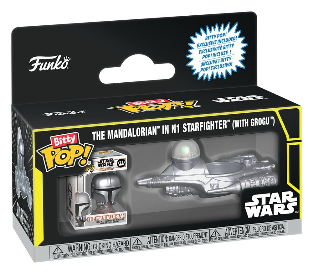 Star Wars Bitty POP! Ride Vinyl Figura N1 w/Mando 2,5 cm