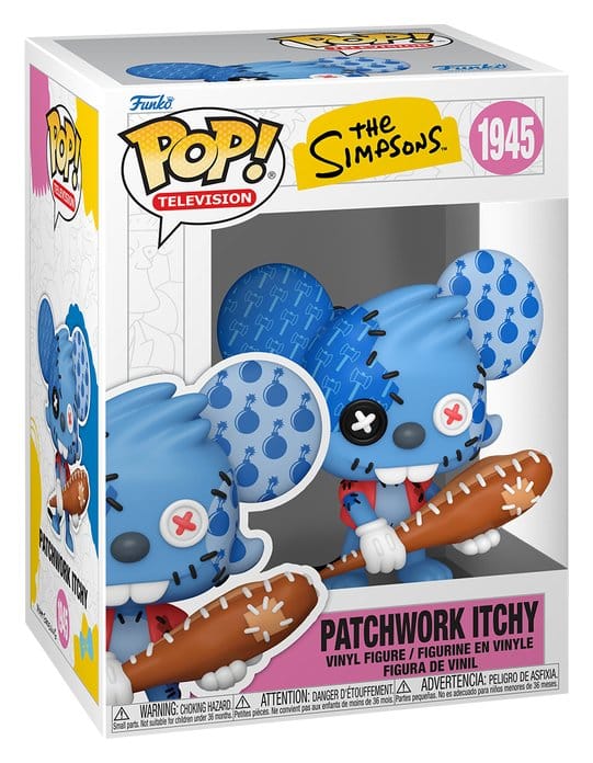 Los Simpson Figura POP! Animation Vinyl Itchy Patchwork 9 cm