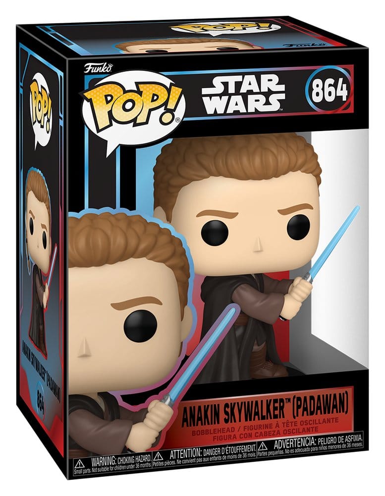 Star Wars Figura POP! Vinyl Cabezón Anakin Skywalker (Padawan) 11 cm