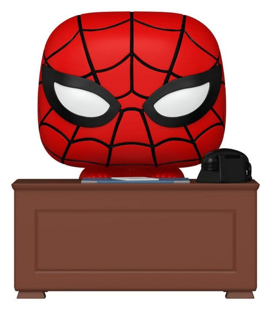 Marvel Figura POP! Premium Vinyl Meme- Spider-Man w/Desk 9 cm