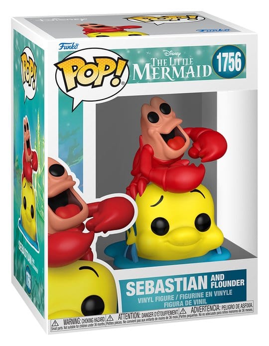 Disney Figura POP! Vinyl : TLM S3- Sebastian & Flounder 9 cm