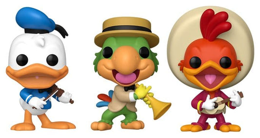 Disney Pack de 3 Figuras POP! Vinyl The Three Caballeros 9 cm