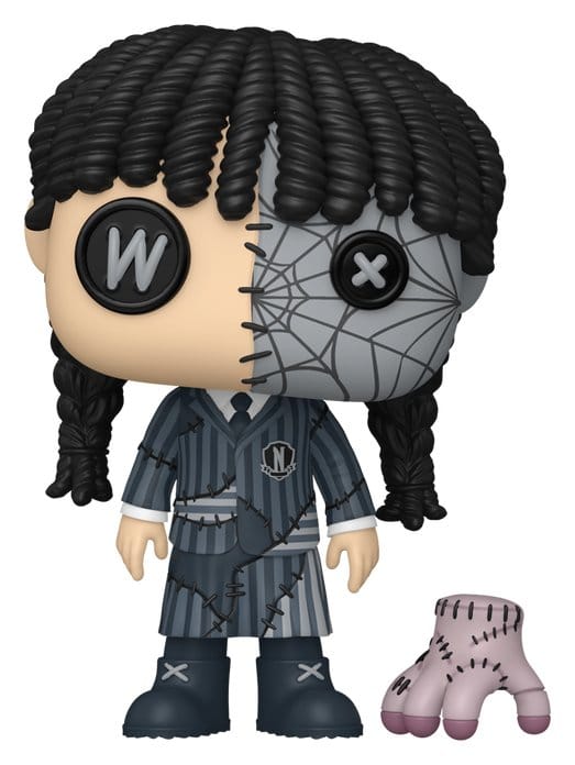 Wednesday POP! Televison Vinyl Figura Patchwork: Wednesday with Thing 9 cm