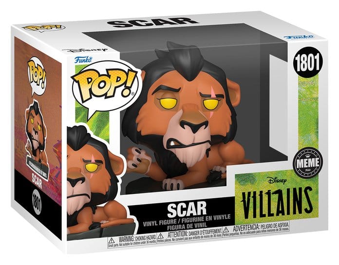 El rey león Figura POP! Meme Vinyl Lion King (Scar) 9 cm