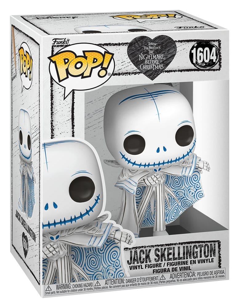 Pesadilla antes de Navidad POP! Disney Vinyl Figura Valentine's Day 2027 Jack(Sketched) 9 cm