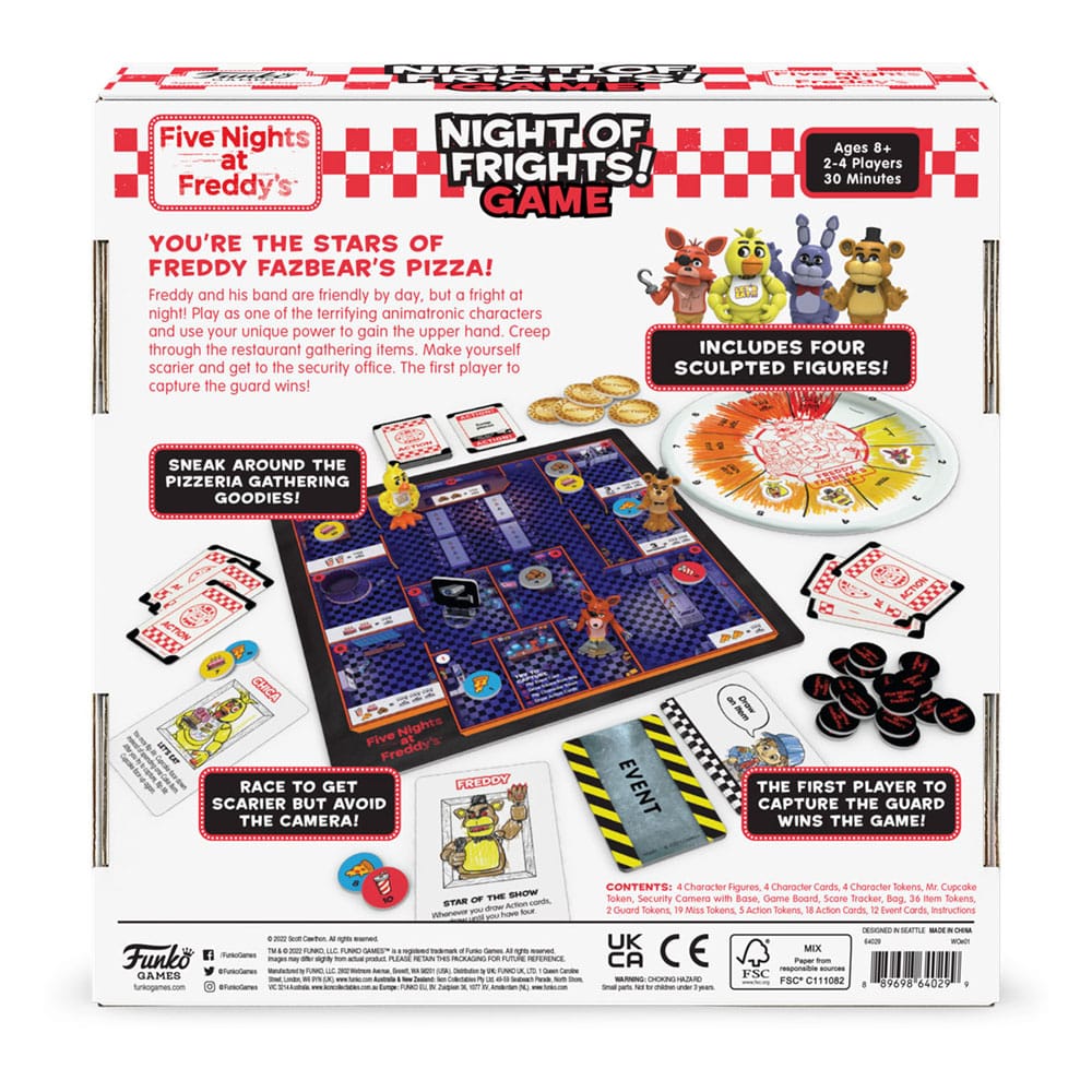 Five Nights at Freddy's Juego de Mesa Night of Frights