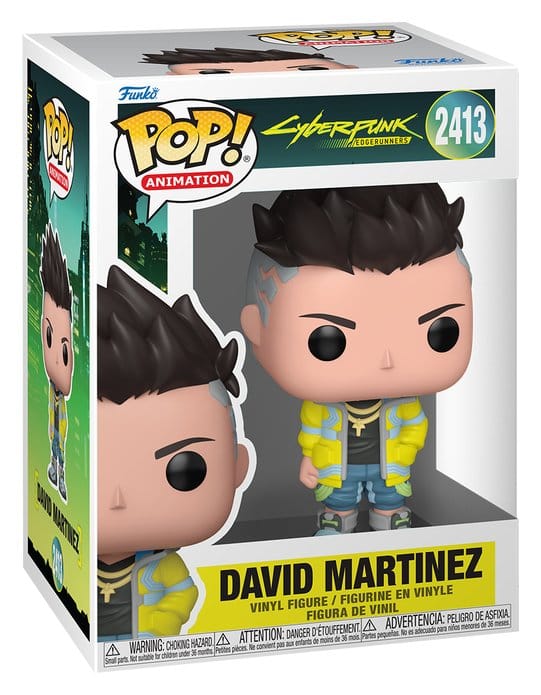 Cyberpunk Edgerunners Animation Figura POP! Vinyl David 9 cm