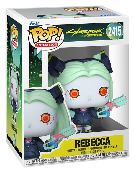 Cyberpunk Edgerunners Animation Figura POP! Vinyl Rebecca 9 cm