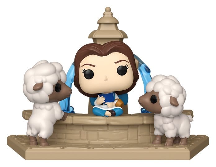 La bella y la bestia POP! Moment Vinyl Figuras Belle at Fountain 15 cm