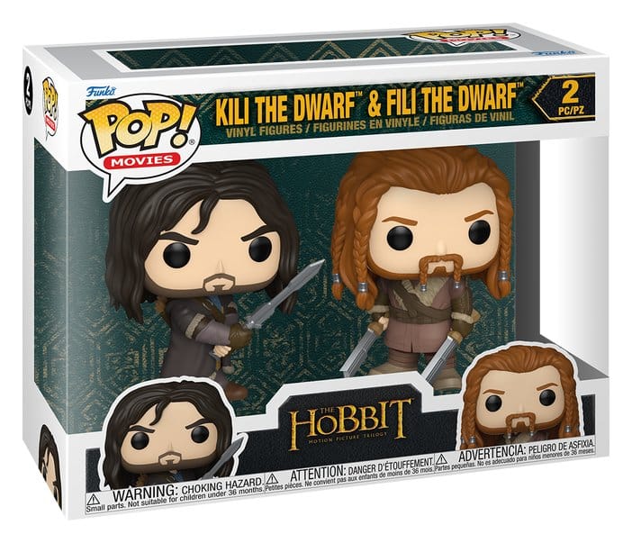 Trilogía de El hobbit POP! Vinyl pack de 2 Figuras Kili & Fili 10 cm