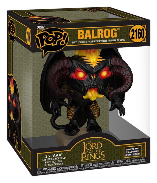 El Señor de los Anillos Super Sized POP! Animation Vinyl Figura Balrog 15 cm