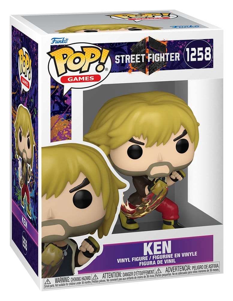 Street Fighter 6 Figura POP! Games Vinyl Ken 9 cm