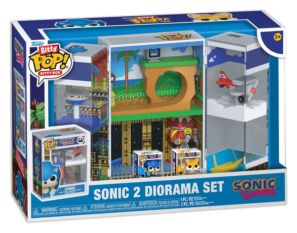 Sonic 2 Bitty POP! Boxes Vinyl Figura Diorama Set