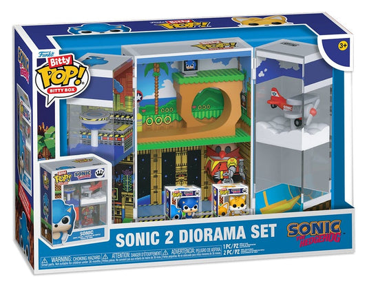 Sonic 2 Bitty POP! Boxes Vinyl Figura Diorama Set