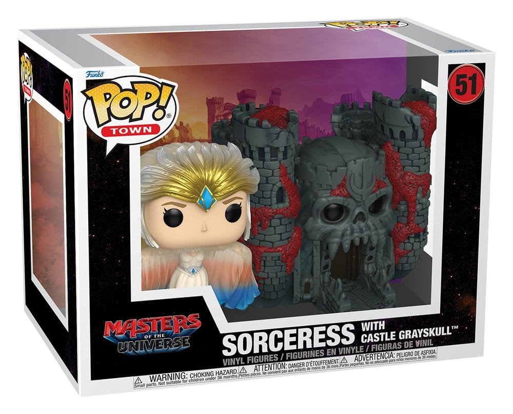 Masters of the Universe (2026) Figura POP! Town Vinyl Sorceress w/Castle Grayskull 9 cm