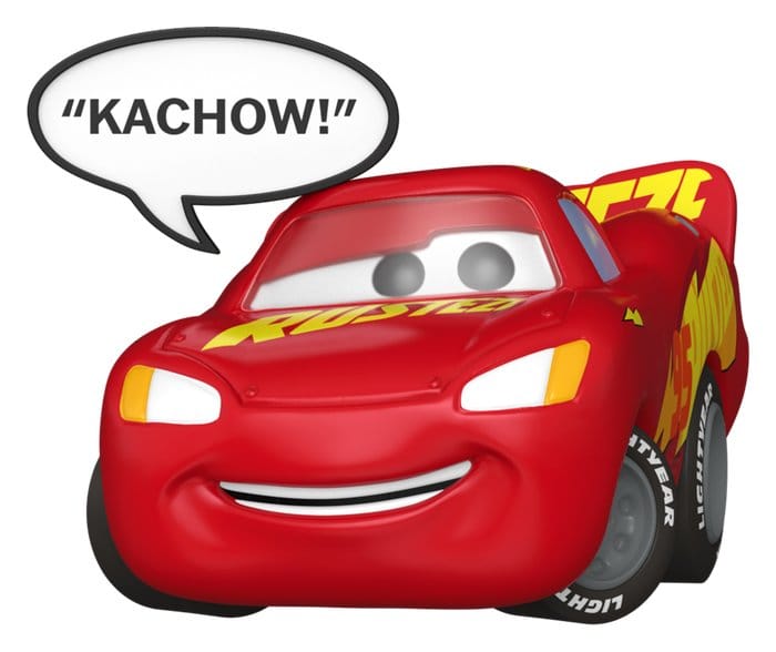 Cars POP! Sayings Vinyl Figura Lighting McQueen (Kachow) 6 cm
