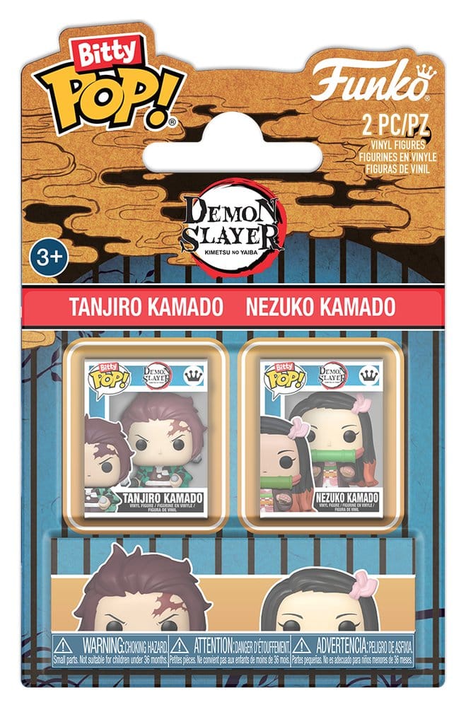 Demon Slayer: Kimetsu no Yaiba Bitty POP! Vinyl Figuras Tanjiro & Nezuko 2 cm