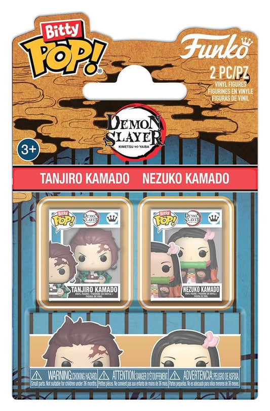 Demon Slayer: Kimetsu no Yaiba Bitty POP! Vinyl Figuras Tanjiro & Nezuko 2 cm