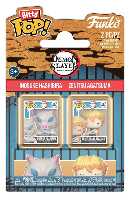 Demon Slayer: Kimetsu no Yaiba Bitty POP! Vinyl Figuras Inosuke & Zenitsu 2 cm