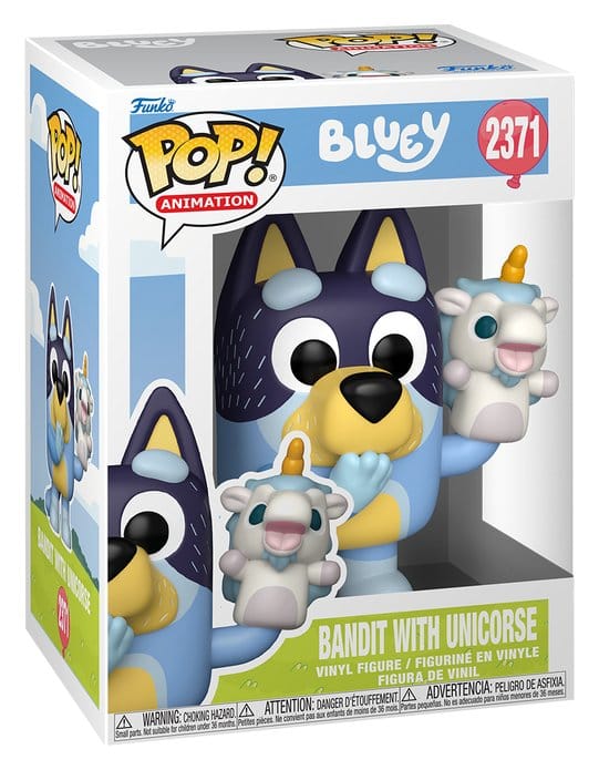 Bluey POP! Games Vinyl Figura Bandit w/Unicourse 9 cm